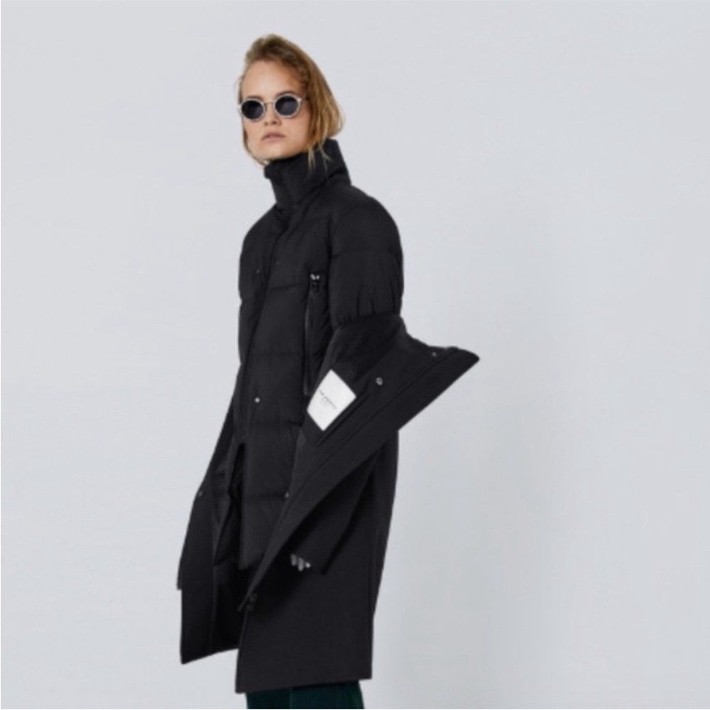 The Arrivals Halstrom Modular Coat – Black, Size XS pristine used condition